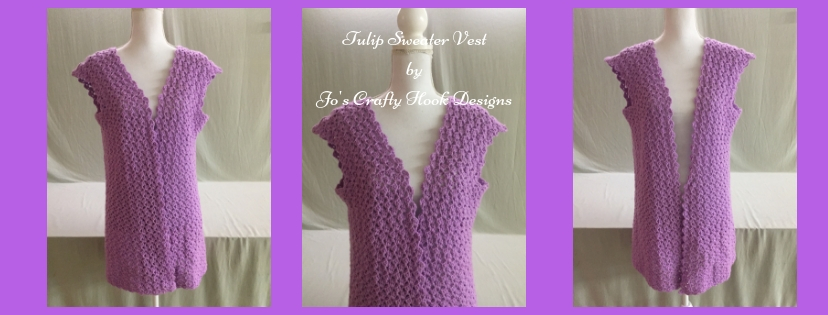 Tulip Sweater Vest Free Crochet Pattern