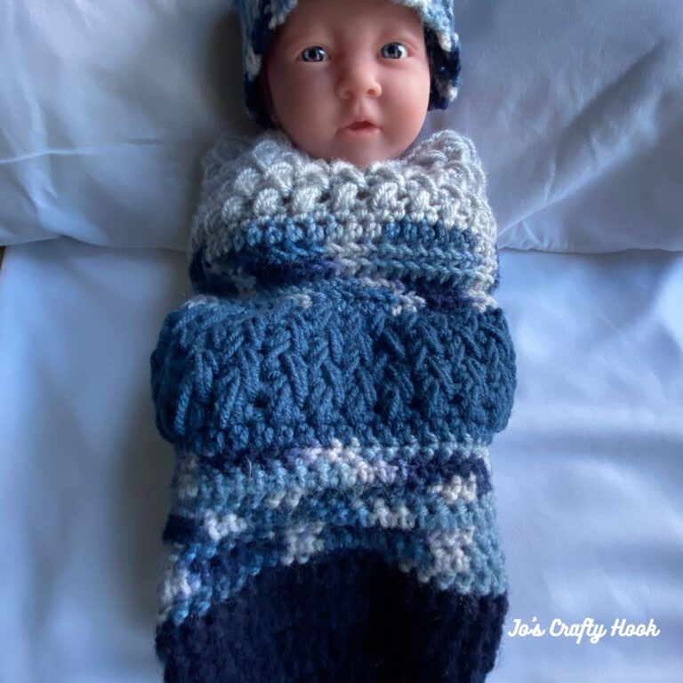 Snuggle Bug Preemie Baby Cocoon And Beanie · Jo's Crafty Hook