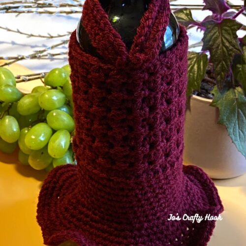 Claret Dress Wine Bottle Cozy Claret Dress Wine Bottle Cozy Crochet Pattern