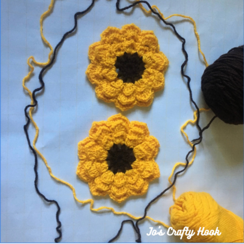 Sunflower Applique Sunflower Crochet Sunflower