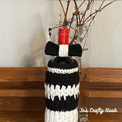 Tuxedo Wine Cozy Tuxedo Wine Cozy Crochet Pattern