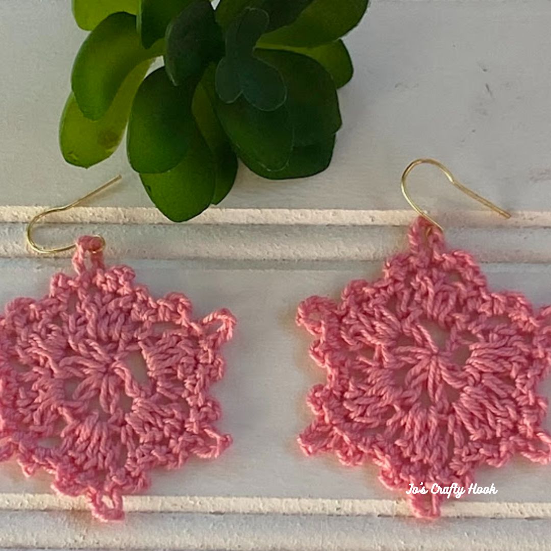 Coreo Flower Earrings Crochet Pattern