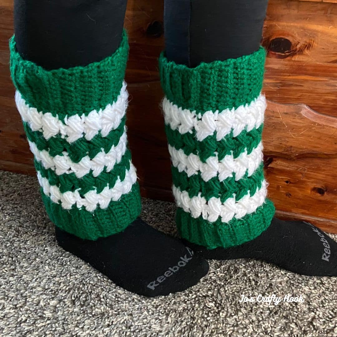 Welsh Braided Leg Warmers Free Crochet Pattern